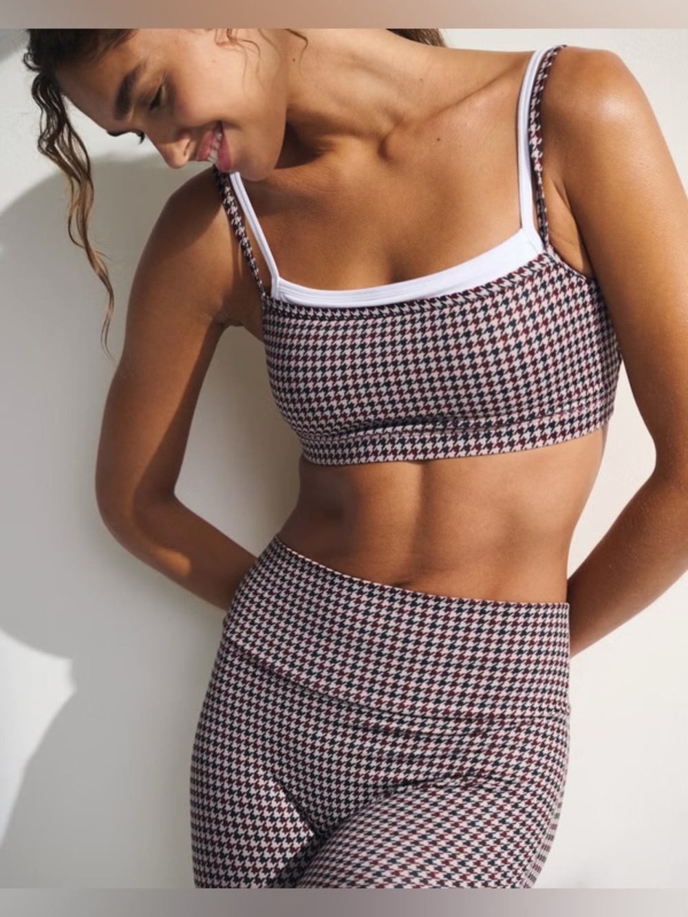 Abercrombie YPB brown houndstooth set